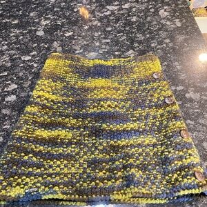 Converse Women's Buttoned Knit Mini Skirt - Multicolor